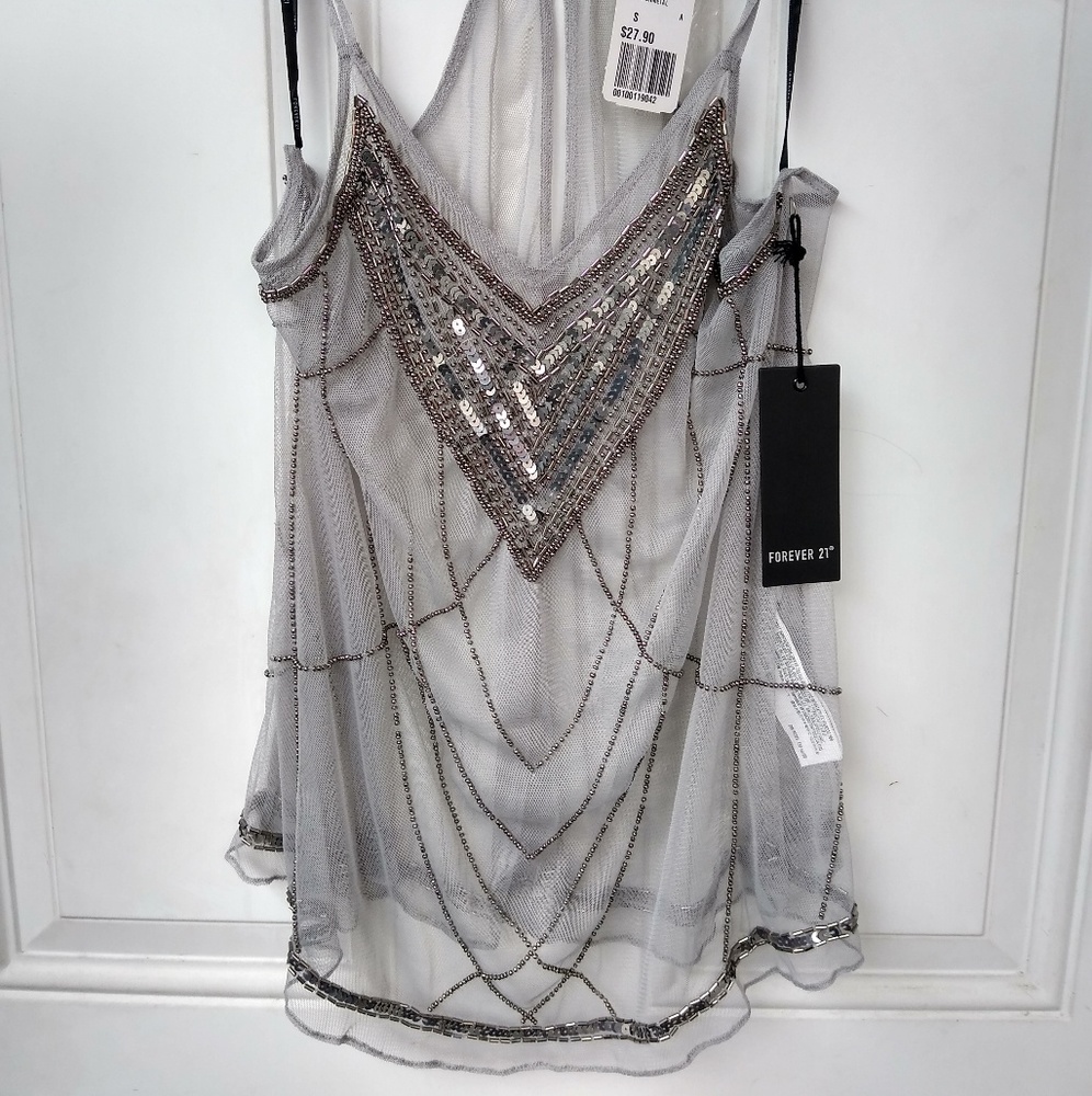 🎉Sale NWT Forever 21 seethrough blouse